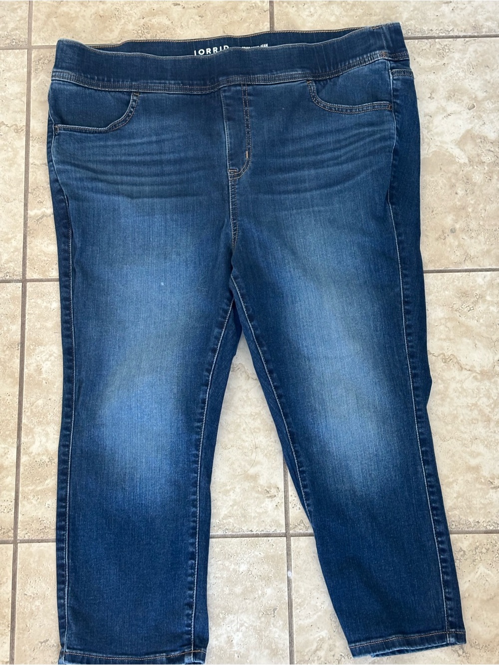 torrid Blue Capri Stretch Jeans